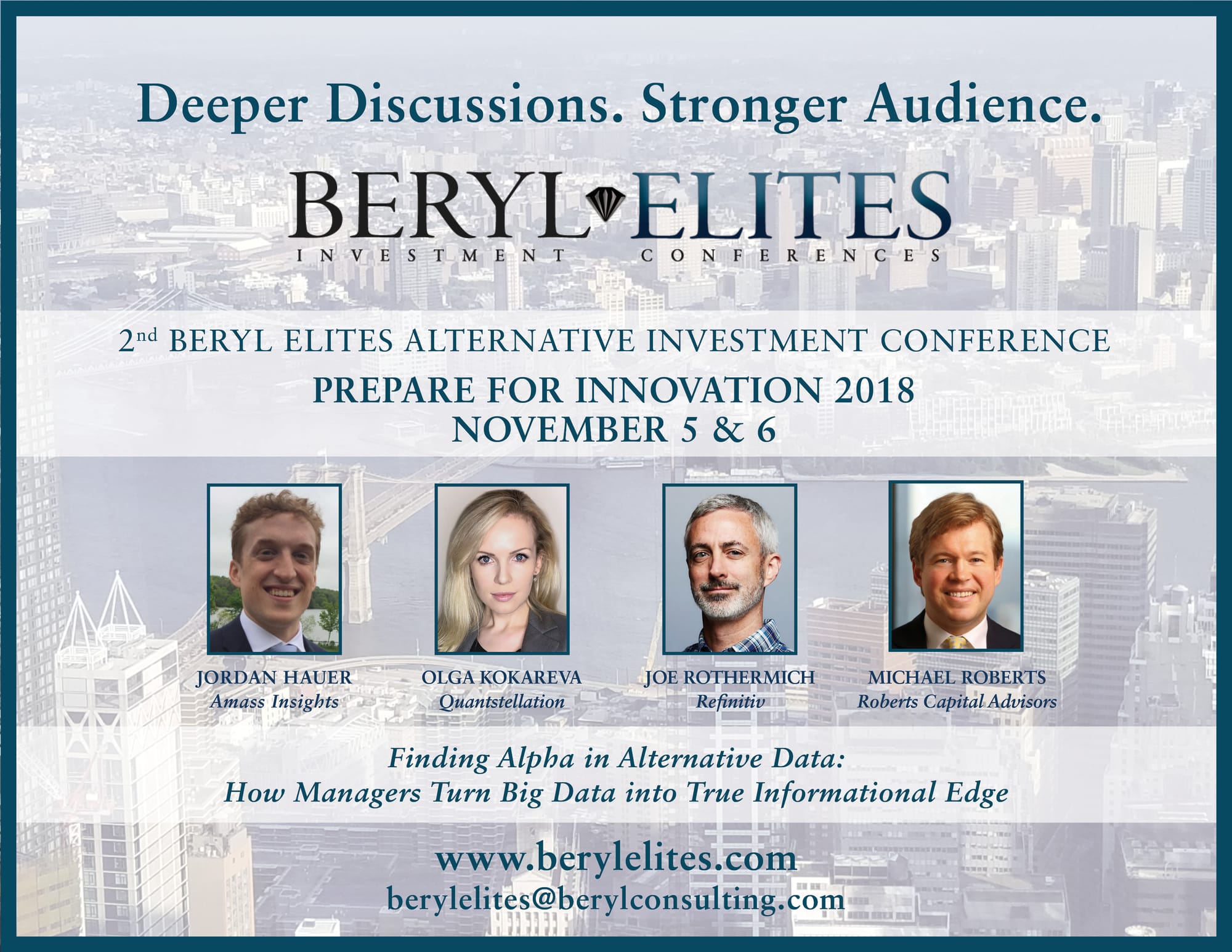 The Evolution of Alternative Data Panel Poster